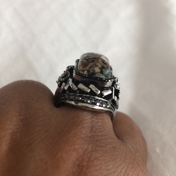 Multi colour stone ring - Picture 3 of 8